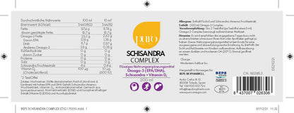 Flüssiges Omega-3 mit Schisandra von Puro Omega für Wohlbefinden und Leistungsfähigkeit  (200 ml)