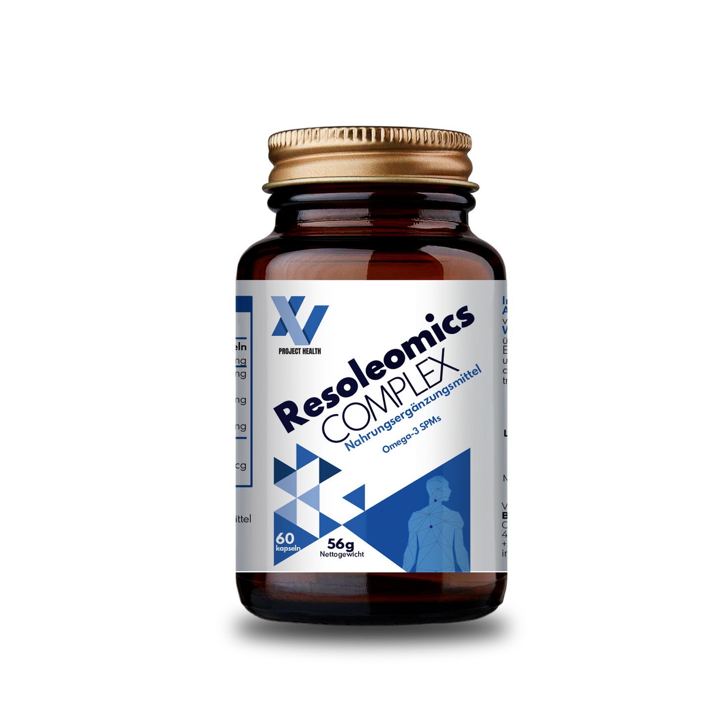 Resoleomix Complex - 60 Kapseln. EPA- und DHA aufkonzentriertes Fischöl, reich an SPM´s (18-HEPE, 17-HDHA und 14-HDHA.